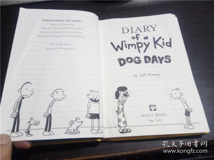 Diary of a Wimpy Kid DOG DAYS 2009年 大32开硬精装 原版英法德意等外文书 现货