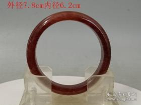 乡下收的红翡翠手镯