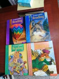 Houghton Mifflin Reading (Wonders 1.5) （Adventures 2.1）(Horizons 3.2) （Traditions 4）（英文原版 精装 大16开）四本合售.