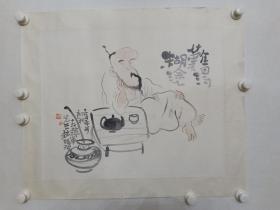 保真书画，当代名家，清华美院教授戴顺智先生国画佳作一幅，画心尺寸47.5×58.5cm