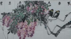 著名画家、中国国画家协会理事 杨卫东  水墨画作品《紫气东来》一幅（纸本软片，画心约8.4平尺，钤印：杨卫东印，委托人得自艺术家本人）HXTX316876