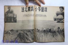 1949年8月30日《东北画报》  第58期  东北各地热烈纪念八一五、东北中苏友好协会正式成立、通北农场小麦丰收、《yi贯道信不得》沈阳皇姑市车辆厂通行室工友集体创作