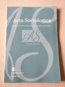 Acta Sociologica 2004 英文原版【正版现货 内页干净】