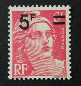 法国1949年 玛丽安娜女神改值 1全新