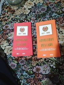 1986年 庆祝中国人民解放军建军五十九周年请柬(有红色、桔黄色两种，每张编号不同，带副券共790张)