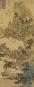 明 刘度 春山台榭图 35x88.3cm 绢本 1:1高清国画复制品