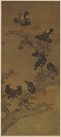 明 周之冕 八百长春 40x88.36cm 纸本 1:1高清国画复制品