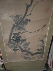 收来的 唐寅老画：手绘国画珍品【画芯101厘米*35厘米】