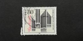 德国邮票（乐器）：1968 Dietrich Buxtehude，作曲家兼管风琴家诞辰350周年 1套1枚