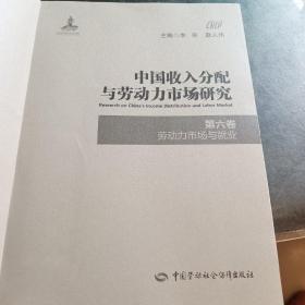 中国收入分配与劳动力市场研究(第六卷)劳动力市场与就业-无书皮