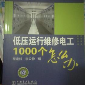 电工1000个怎么办系列书：低压运行维修电工1000个怎么办