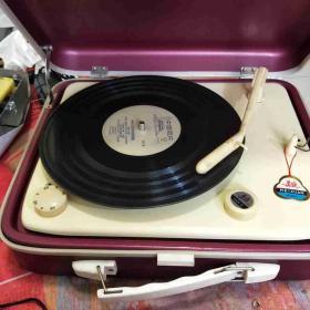 美旋401电唱机留声机唱片机金属外壳复古怀旧摆件可使用留声机电唱机收音机