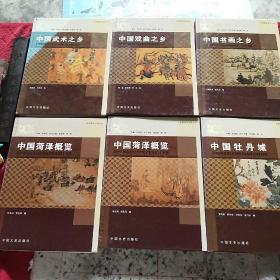 中国菏泽文化丛书【中国戏曲之乡、中国武术之乡、中国牡丹城、中国菏泽概览上下、中国国书画之乡】 6卷全，精装