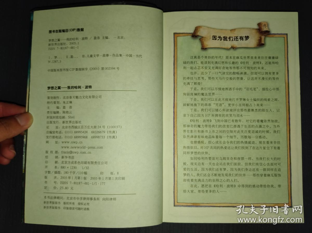 梦想之翼——我的哈利波特