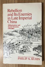 Rebellion and Its Enemies in Late Imperial China; Militarization and Social Structure, 1796-1864