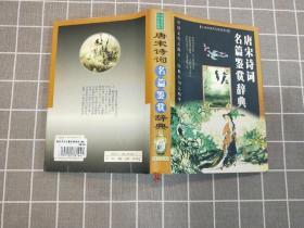 《唐宋诗词名篇鉴赏辞典》  精装    2000年一版一印