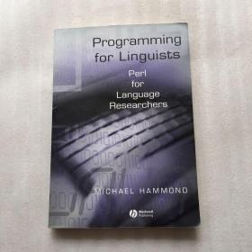 ProgrammingforLinguists:PerlforLanguageResearchers