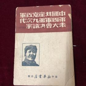 中国共产党红军第九次代表大会决议案