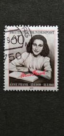 德国邮票（人物）：1979 The 50th Anniversary of the Birth of Anne Frank安妮·弗兰克（Anne Frank）诞辰50周年 1套1枚