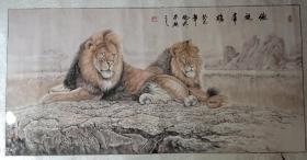 ：姜宏伟【傲视群雄】136x
68cm