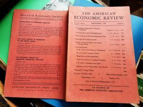 THE AMERICAN ECONOMIC REVIEW VOLUME XXXVII  September,1947 NUMBER  4         [美国经济评论九月第三十七卷，1947年4号]