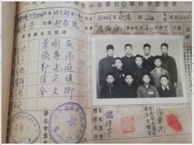 1951年上海华东师范大学附中初中篮球队合影