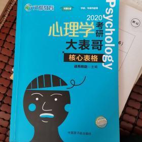 文都教育 迷死他赵 心理学考研大表哥 核心表格