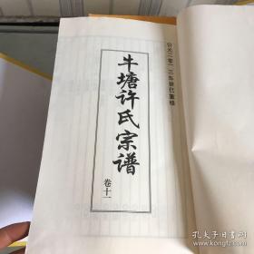 包邮牛塘许氏宗谱（郭本堂）线装两函二十册 附原皮箱