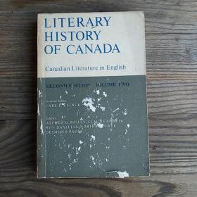 （英文原版）Literary History Of Canada Volume2