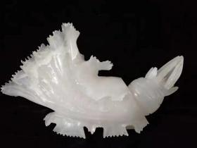 精品和田玉雕刻“百财”摆件，玉质细腻油润底庄干净，雕刻精美寓意深长hbz邮费自理