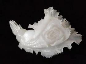 精品和田玉雕刻“百财”摆件，玉质细腻油润底庄干净，雕刻精美寓意深长hbz邮费自理