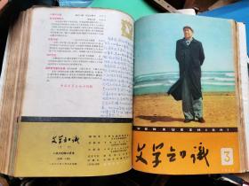 文学知识1958年创刊号  - 1960年第7期 共22期合订本             【邵宇 温泉源 赖少其 古元 李少言 吴燃 萧淑芳等彩色封面】补图