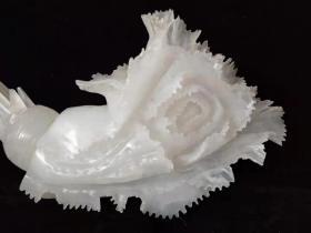 精品和田玉雕刻“百财”摆件，玉质细腻油润底庄干净，雕刻精美寓意深长hbz邮费自理