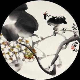 【终身保真字画】张雪丹48X48cmX3幅打包出，庚子年展览出版新作
                         张雪丹，现中国美术家协会会员、国家高级美术师、陕西省艺术馆艺委会委员、陕西美术院秘书长。