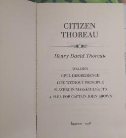 citizen thoreau by henry david thoreau