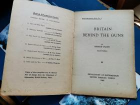 BRITAIN BEHIND THE GUNS        英国背后的枪[昭和15年寺田印刷社]