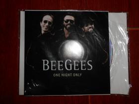 简装版CD：BEEGEES ONE NIGHT ONLY 仅此一夜 共1张CD光盘合售（内光盘品好 版本及品相看图免争议）