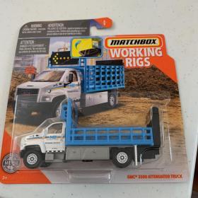 Matchbox 大号汽车玩具模型 工程装备 GMC 3500 Attenuator Truck全新带包装 施工指示车