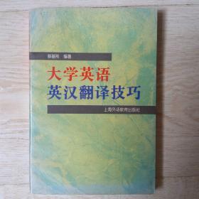 大学英语英汉翻译技巧.....