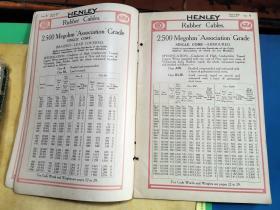 "Association" Wires and Cables.     “非协会”电线和电缆。  [1919英文原版 道林纸本]   英商久胜洋行钤印藏书