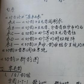 对应论-《切韵》研究与方法论（全本）据手稿复印装订 8开71页 作者应该为李怀林教授