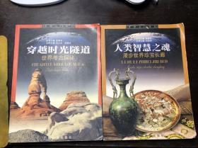 世界之门丛书（全套3册合售）永远的伊甸园-走进珍稀动物世界、人类智慧之魂-漫步世界珍宝长廊、穿越时光隧道-世界考古探秘  干净无涂画