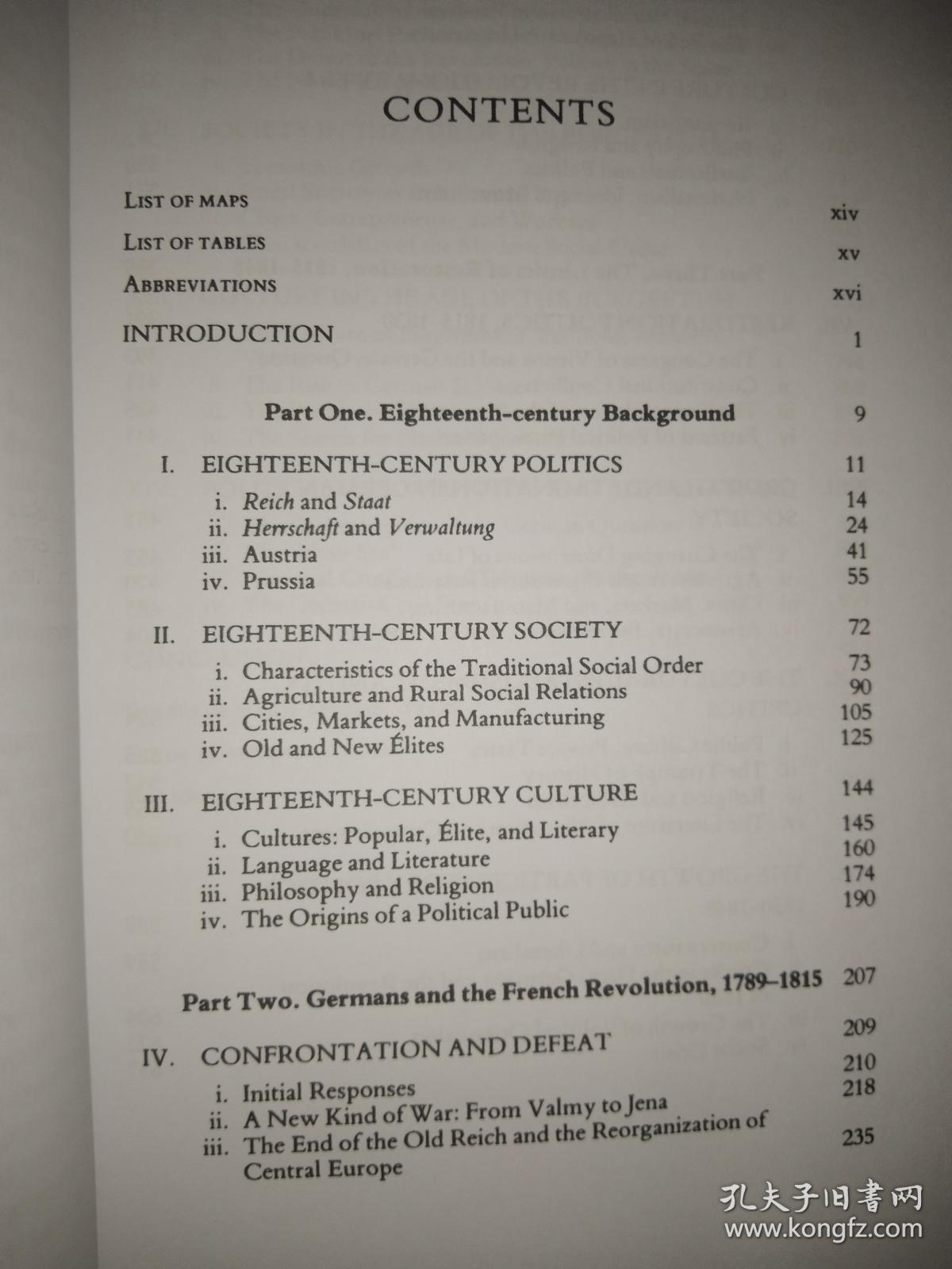 German History 1770-1866-德国历史1770-1866（英文原版）