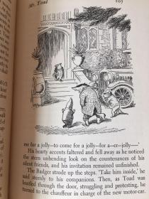 The Wind in the Willows by Kenneth Grahame -- 格雷厄姆《柳林风声》1953年老版书 Shepard经典插画