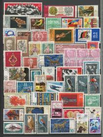 德国邮票 东德 1960-80s 信销55枚 X012