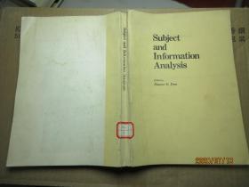 SUBJECT AND INFORMATION ANALYSIS 7921
