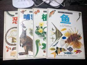 目击者丛书·自然博物馆（4册合售）鱼、植物、哺乳动物、恐龙 16开精装干净无涂画 铜板彩印