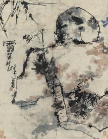 潘天寿 猫87x68cm（高仿复制微喷）