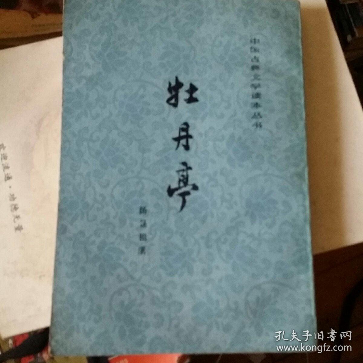 中国古典文学读本丛书  牡丹亭  竖版繁体