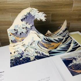 Hokusai Pop-ups，葛饰北斋的立体书 英文原版艺术图书 日本浮世绘